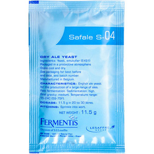 SAFALE S-04 Dry Ale Yeast : 11.5g